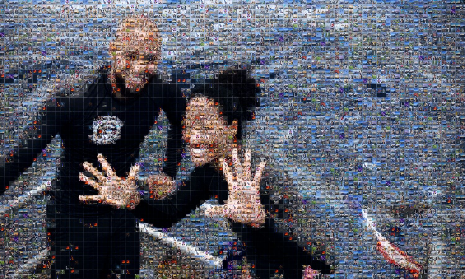 Photo mosaic titled What It Meant