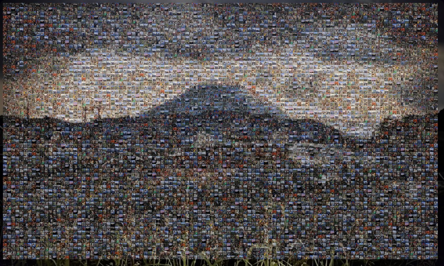 Photo mosaic titled What Stood Out